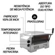 Forno Guilhotina Elétrico Saro sem Cavalete 66,8 Litros 220V FG22